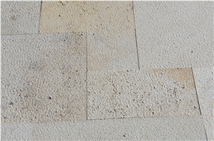 French Pattern Travertine Bush Hammered