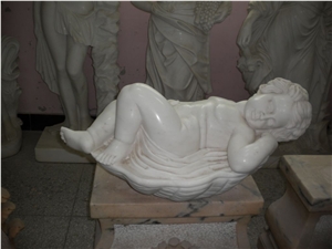 Chinese White Marble Angel Headstones For Babies