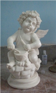 Chinese White Marble Angel Headstones For Babies