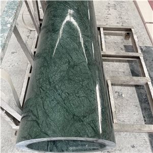 Customized Green Marble Hollow Pillar Column For Project