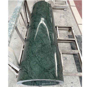 Customized Green Marble Hollow Pillar Column For Project