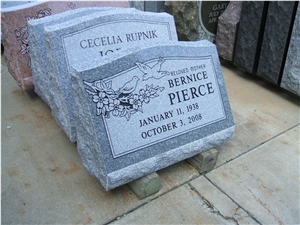 Funeral Romania Carving Light Grey Tombstones