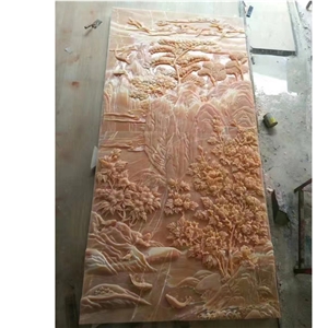 Hand Onyx Decor Art Relief Wall Mounted