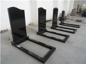 High Polished China Black Granite Muslim Gravestones