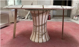 Home Decor Nordic Modern Calacatta Gold Marble Table