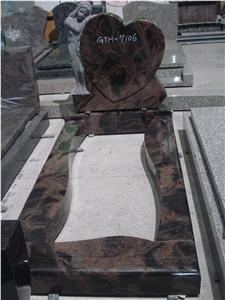 Indian Granite Aurora Paradiso Granite Tombstone