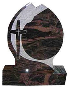 Indian Granite Aurora Paradiso Granite Tombstone