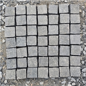 Landscape  Square Mongolia Black Granite Cube Garden Stone