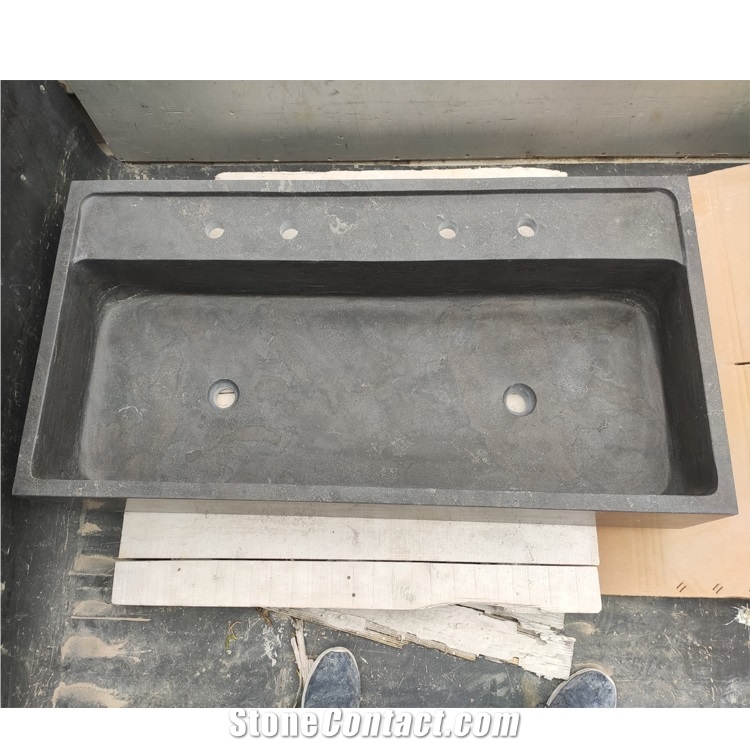 Lower Price Rectangular Blue Bluestone Wash Basin Sinks