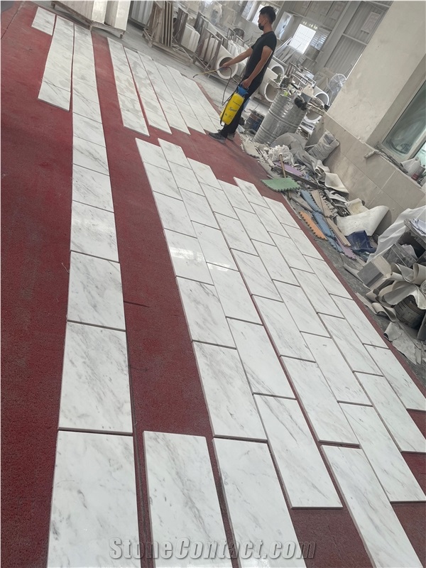 New Design Beautiful Ariston White Marble Flooring Tiles