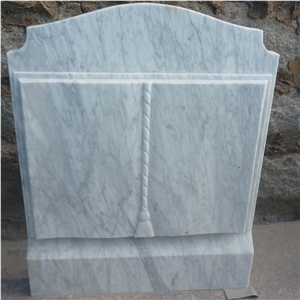 Red Granite Carving Rose Book Headstone