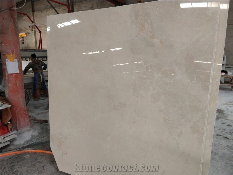 Turkish Beige Stone Slab And Tile Aran White Marble