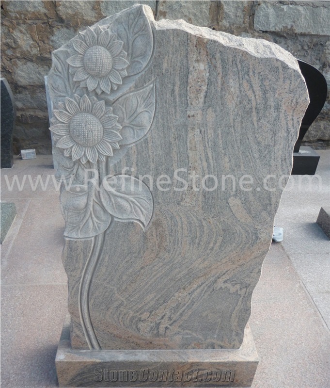 Western Style Upright Cheap Butterfly Headstones