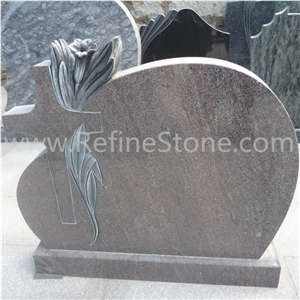 Western Style Upright Cheap Butterfly Headstones