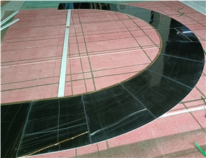 Wholesale Tunisia Black Marble Tiles,Sahara Noir Marble