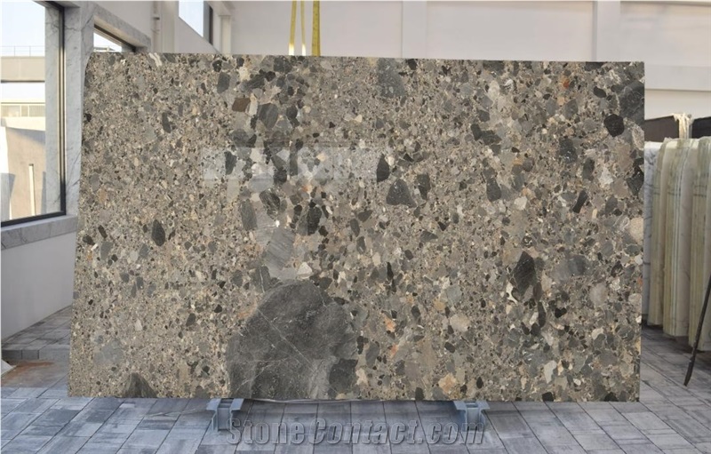 Ceppo Grey- Ceppo Grigio Conglomerate Slabs