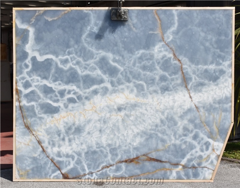 ONICE BLU- Blue Onyx Slabs
