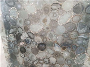 Agate Grey Semi-Precious Stone