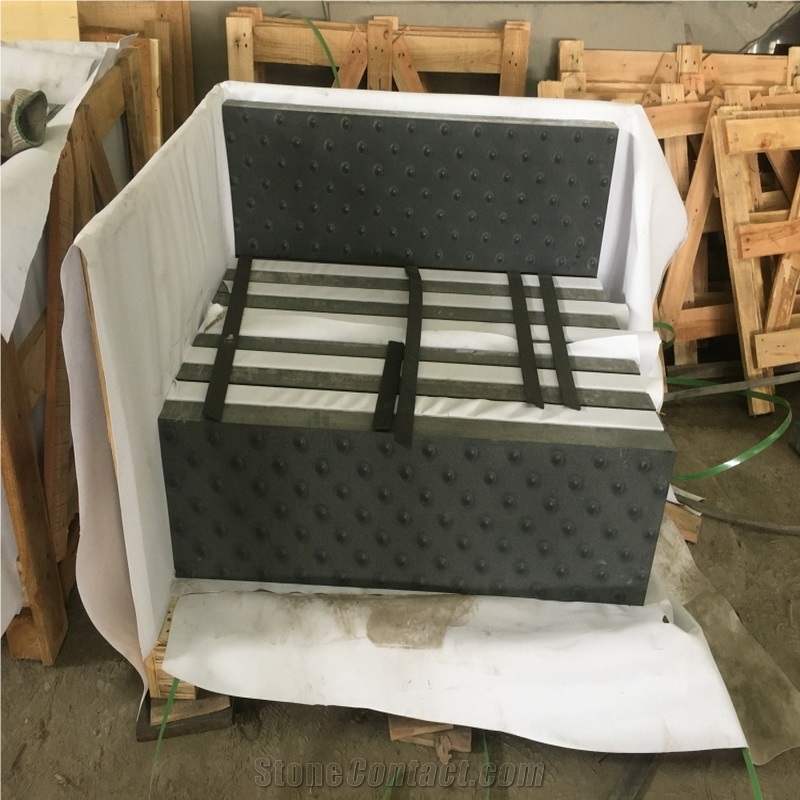 Black Basalt Tactile Pavers Blind Stone Pedestrian Pavers