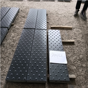 Black Basalt Tactile Pavers Blind Stone Pedestrian Pavers