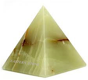 ONYX STONE OBELISKS, BOWLS, PYRAMID, CANDLE JARS