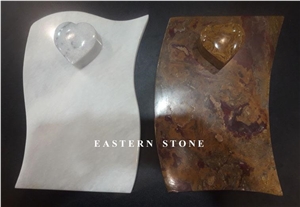 Ziarat White Marble Hearth Ash Urns