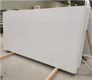 300X140x1.5Cm Pure White Blanco Quartz Curazo Slabs