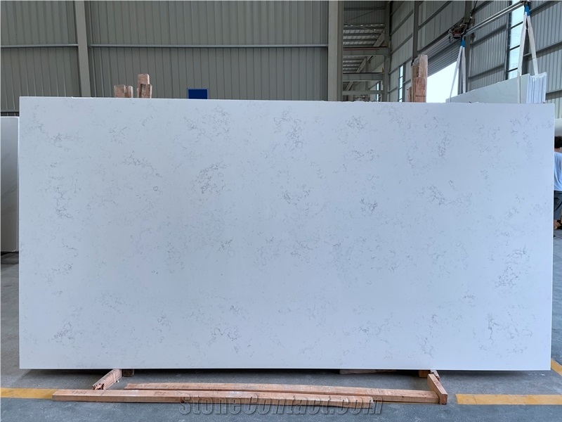 Canada Artificial Calacatta White Quartz Stone Slabs