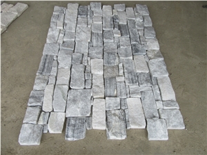 Cloudy Grey Quartzite Stacked Stone Veneer