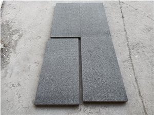 Flamed Black Granite G36 Tiles