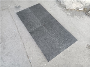 Flamed Black Granite G36 Tiles