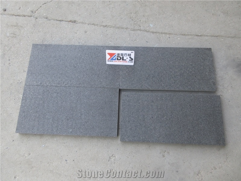 Flamed Black Granite G36 Tiles