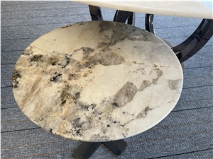 Patagonia Luxury Quartzite Stone Table Tops Snow Mountain