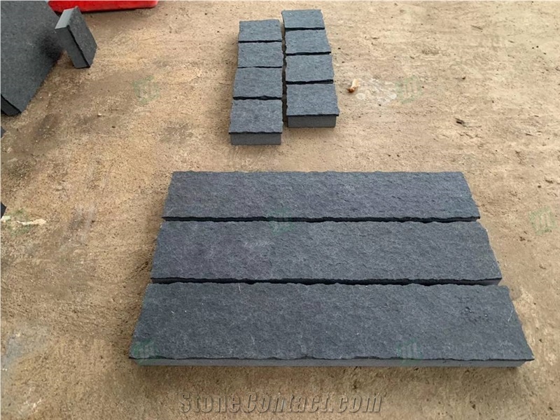 Black Basalt Driveway Roadside Kerbstone Curbstone