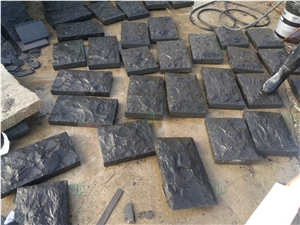 Black Basalt Natural Surface Zhangpu Black Stone