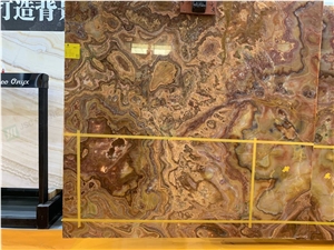 Luxury Stone Golden Tiger Onyx Slab