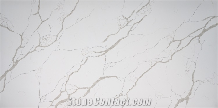 Artificial Quartz Man Made Stone Calacatta Laza Slab