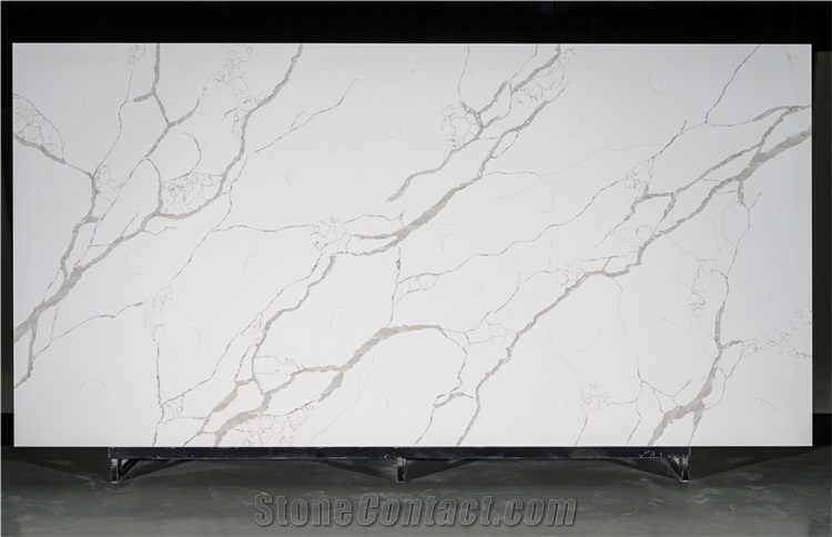 Artificial Quartz Man Made Stone Calacatta Laza Slab
