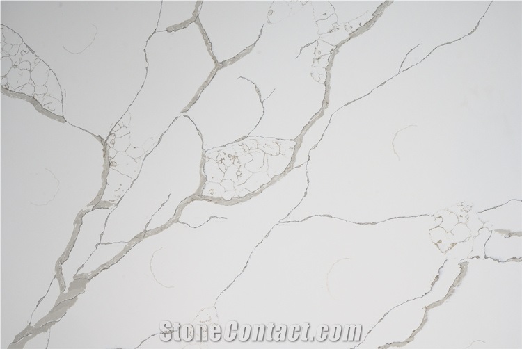 Artificial Quartz Man Made Stone Calacatta Laza Slab