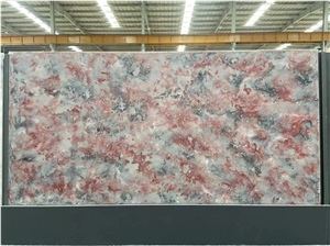 Artificial Quartz Stone Slab With White Mix Color