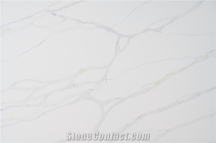 Beautiful Hot Sell Veins Grey Color Quartz Stone Slab