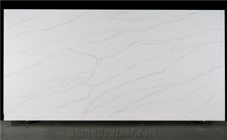 Beautiful Hot Sell Veins Grey Color Quartz Stone Slab