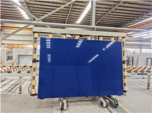 Big Popular High Polished Blue Quartz Stone Slab