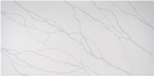 Big Slab Of Artificial Calacatta White Quartz Stone