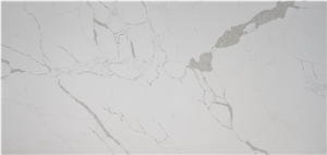 Big Slab Of Calacatta White Quartz Stone For Wall