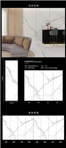 Calacatta Marble Look Sintered Stone Big Slabs Tiles