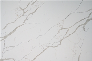 Calacatta White Laza Quartz Stone Slab
