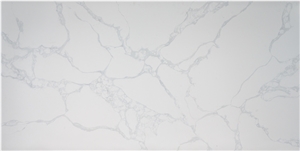 Cheap Big Slab Of Calacatta White Quartz Stone