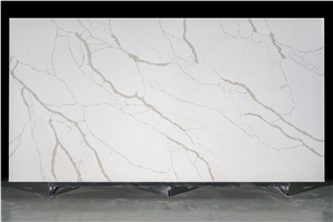 Engineered Stone Slab Beautiful Calacatta White Color