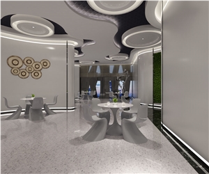 Environmental Safety Cheap White Slab Floor Terrazzo Tile